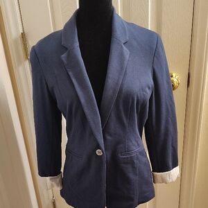 Apt. 9 Navy Blazer with White Accents